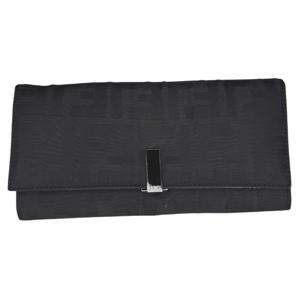 Fendi Black Zucca Canvas Continental Wallet | Box & Dust Bag | Made in Italy - Picture 2 of 9